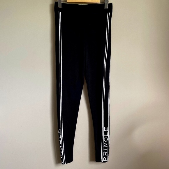 Pringle of Scotland x H&M Women's Black Stretchy Leggings Pant‎ Size Medium - Picture 1 of 12